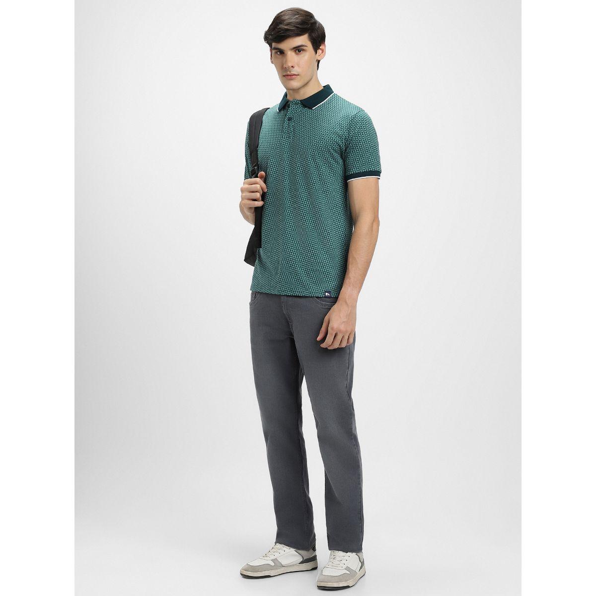 تيشيرت بولو بقصة سليم فت دينيس لينجو × ستايلي-men-clothing-tshirtsandpolos-polos-image-3