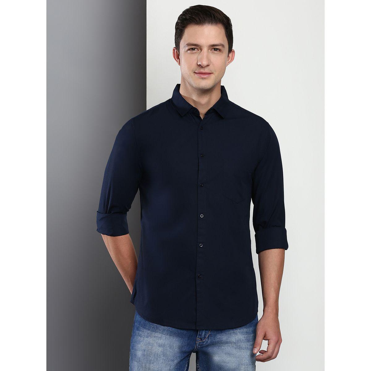 Dennis Lingo X Styli  Solid Casual Spread Shirt-men-clothing-shirts-image-1