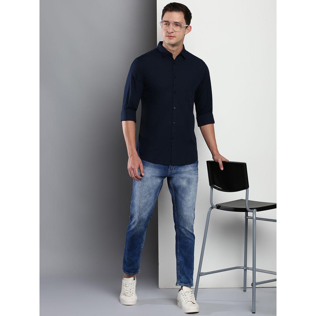 Dennis Lingo X Styli  Solid Casual Spread Shirt-men-clothing-shirts-image-4