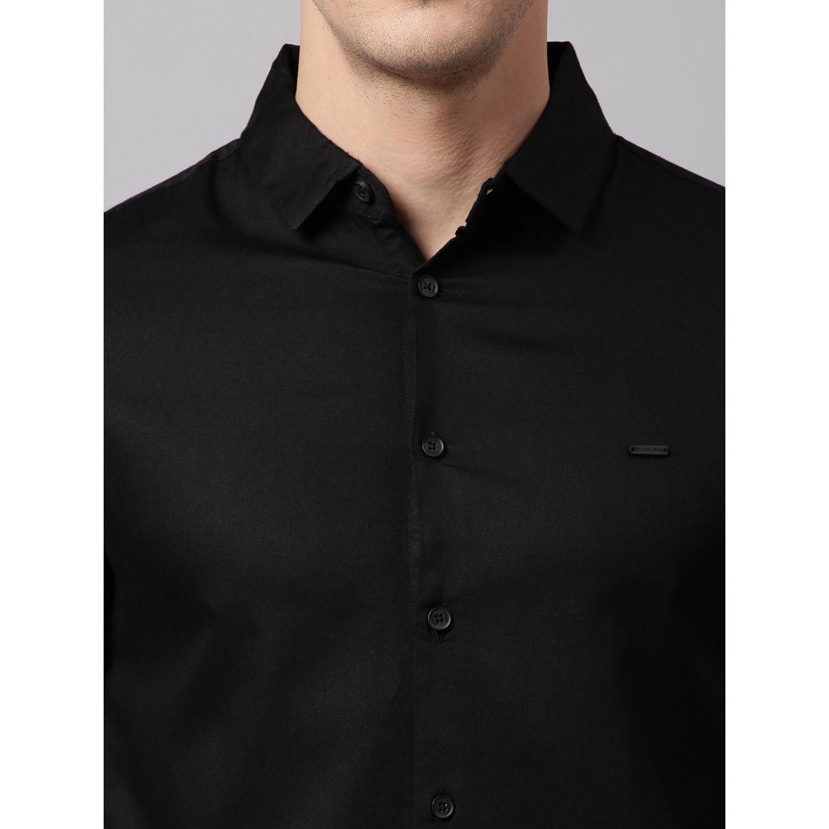قميص سادة بأزرار غلق دينيس لينجو × ستايلي-men-clothing-shirts-image-2
