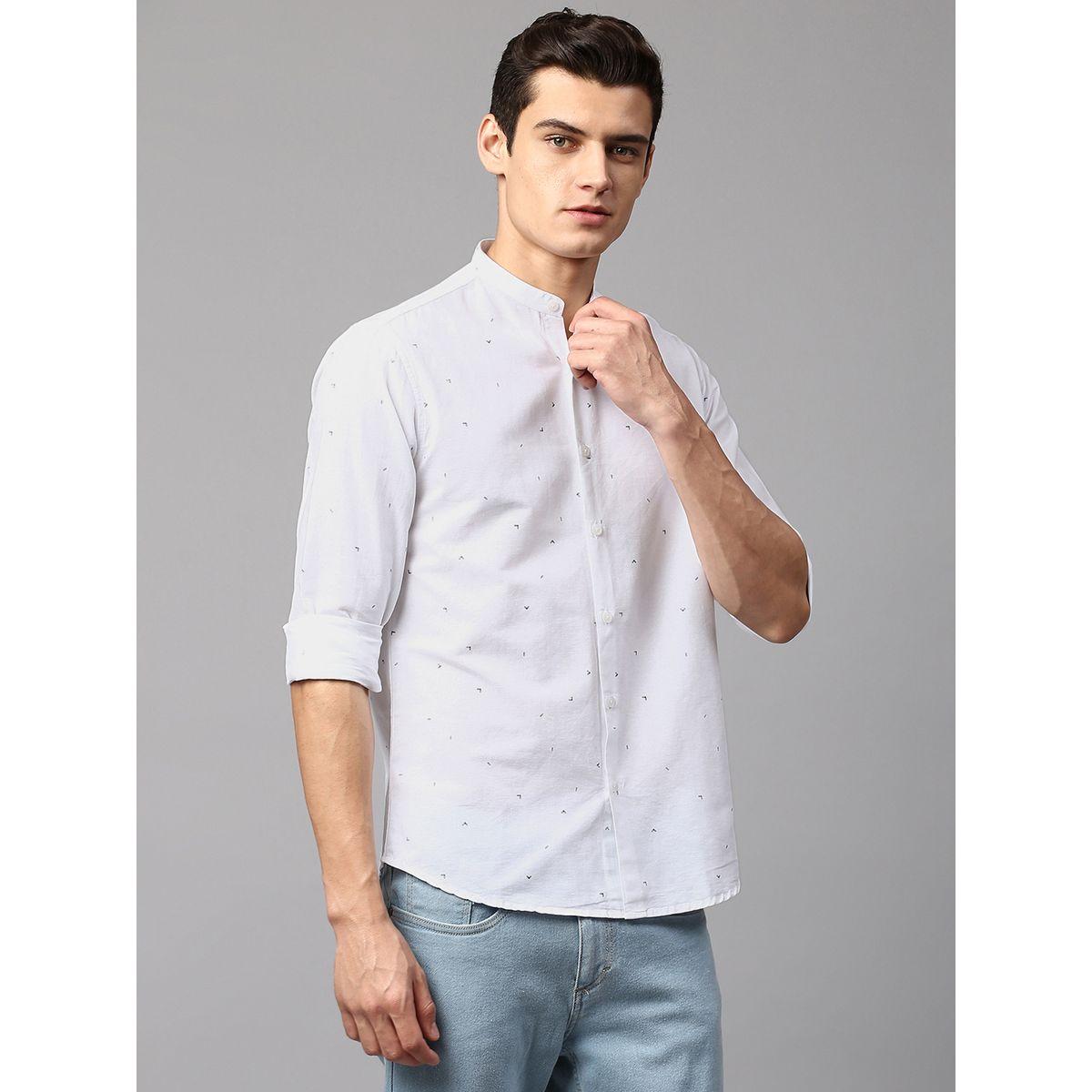 Dennis Lingo X Styli  Ditsy Print Slim Fit Casual Shirt-men-clothing-shirts-image-1