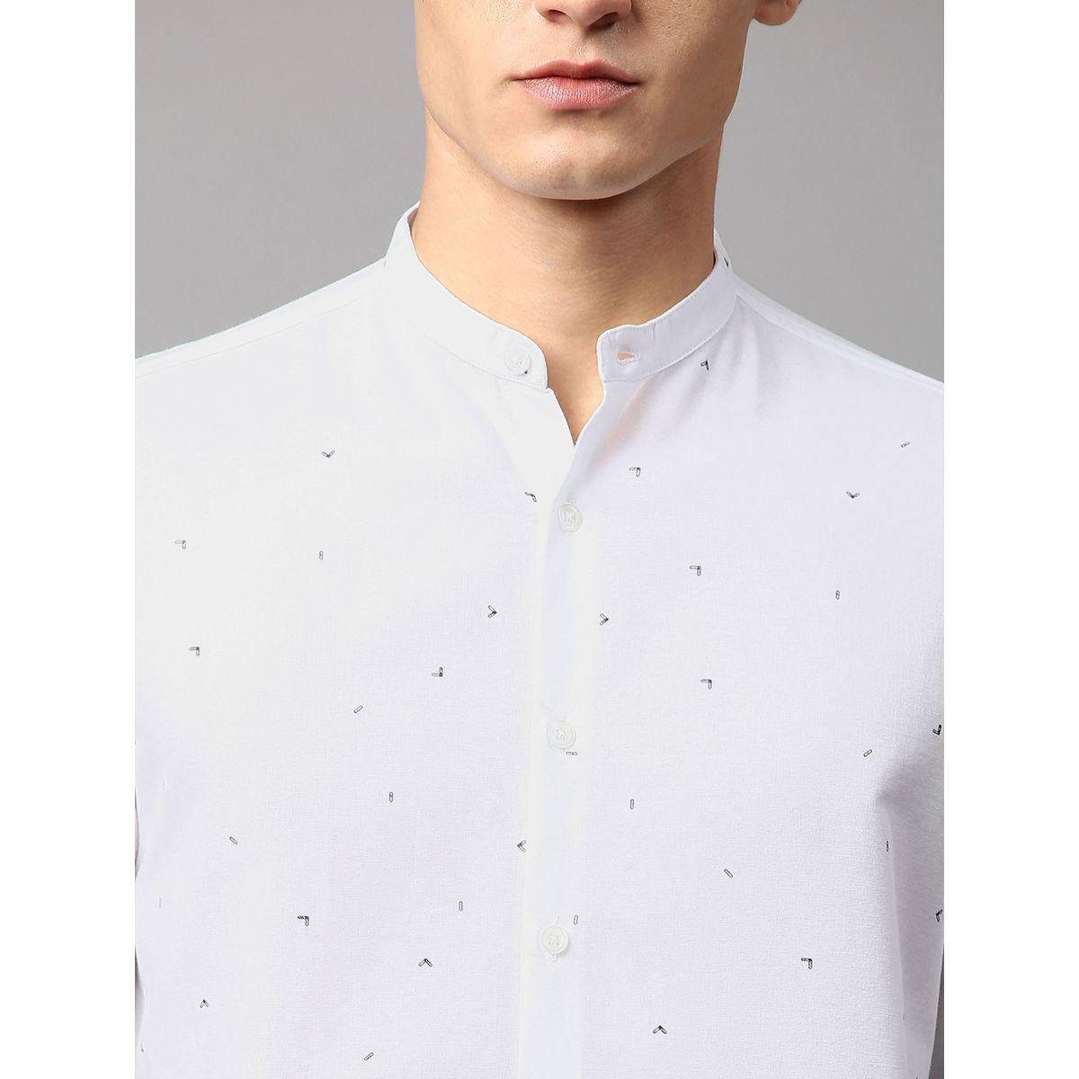 Dennis Lingo X Styli  Ditsy Print Slim Fit Casual Shirt-men-clothing-shirts-image-2