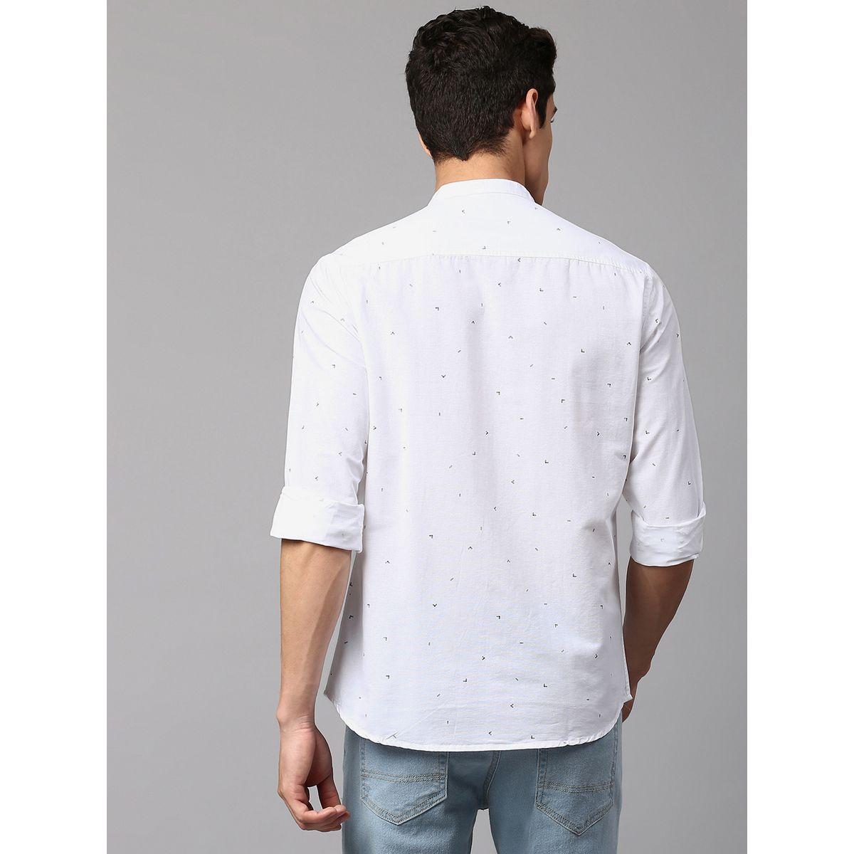 قميص بطبعات صغيرة وقصة سليم فت دينيس لينجو × ستايلي-men-clothing-shirts-image-3