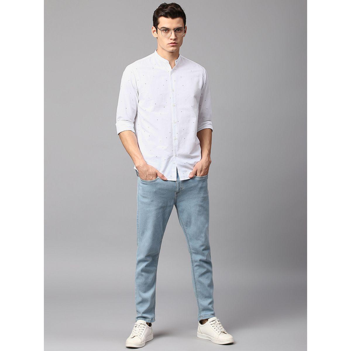 Dennis Lingo X Styli  Ditsy Print Slim Fit Casual Shirt-men-clothing-shirts-image-4