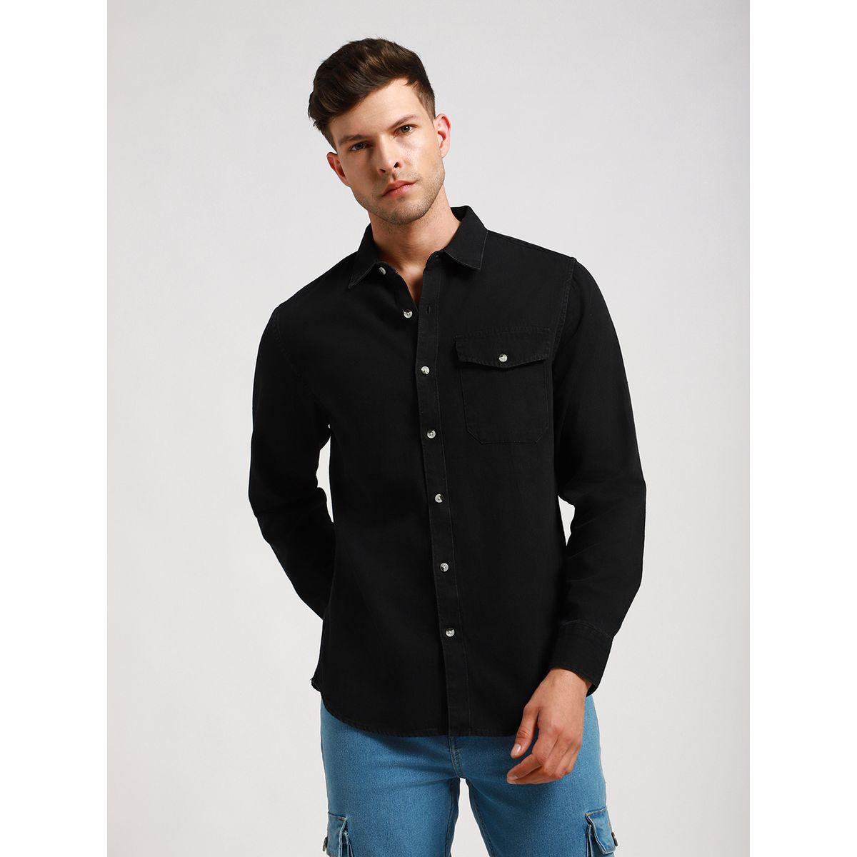 Dennis Lingo X Styli  Solid Casual Shirt with Flap Pocket-men-clothing-shirts-image-1