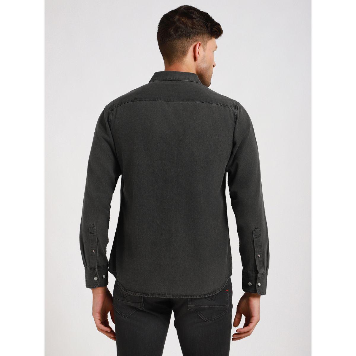 Dennis Lingo X Styli  Slim Fit Casual Shirt with Flap Pocket-men-clothing-shirts-image-3