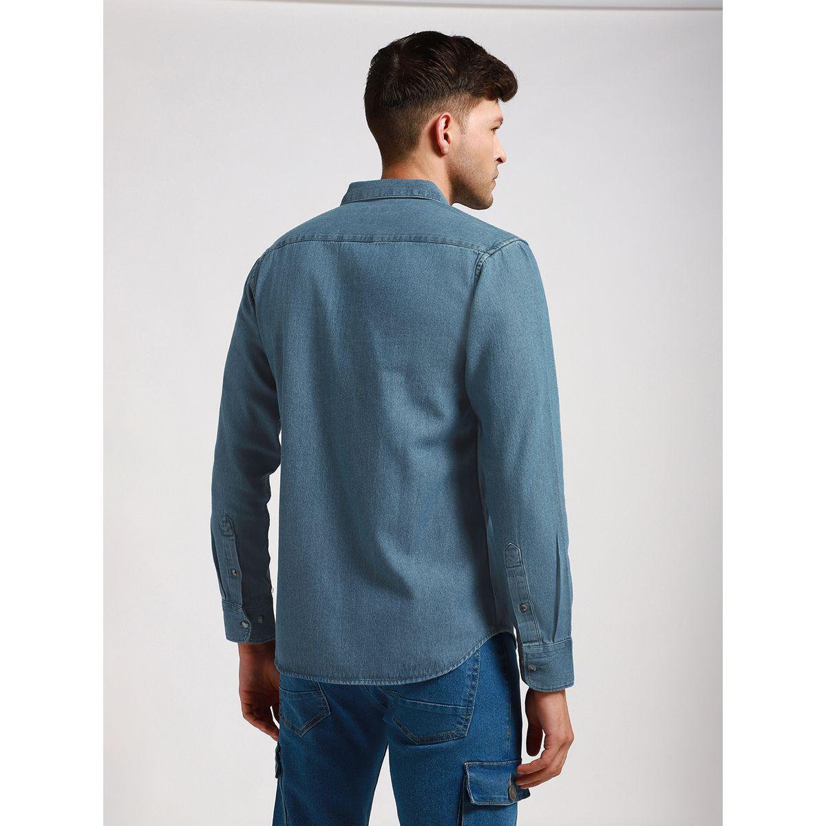 Dennis Lingo X Styli  Slim Fit Casual Shirt with Flap Pocket-men-clothing-shirts-image-3