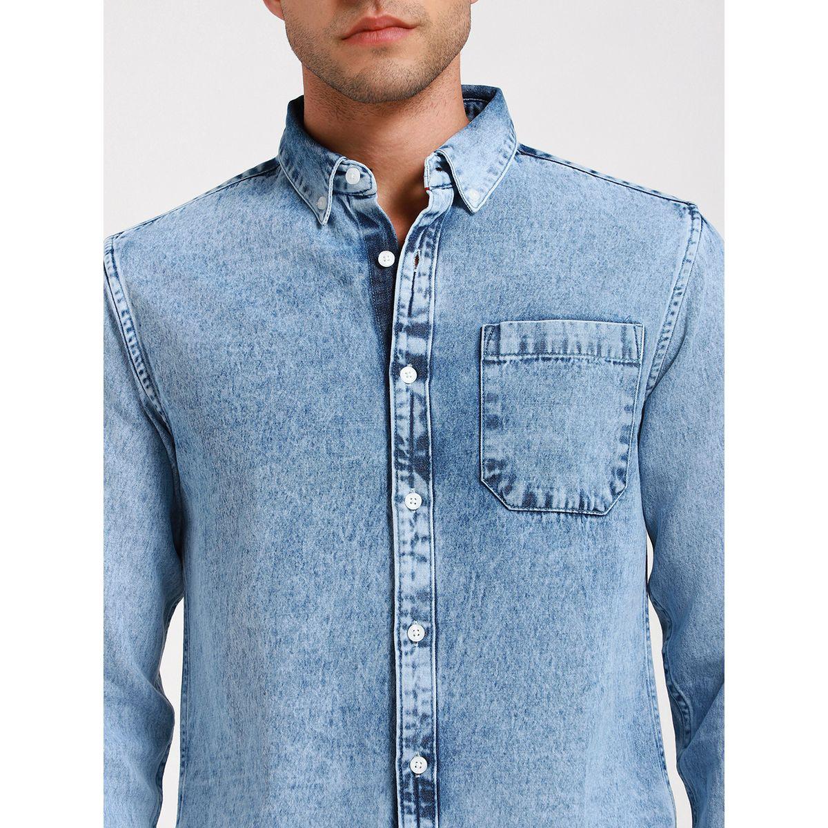 Dennis Lingo X Styli  Slim Fit Casual Shirt with Patch Pocket-men-clothing-shirts-image-2