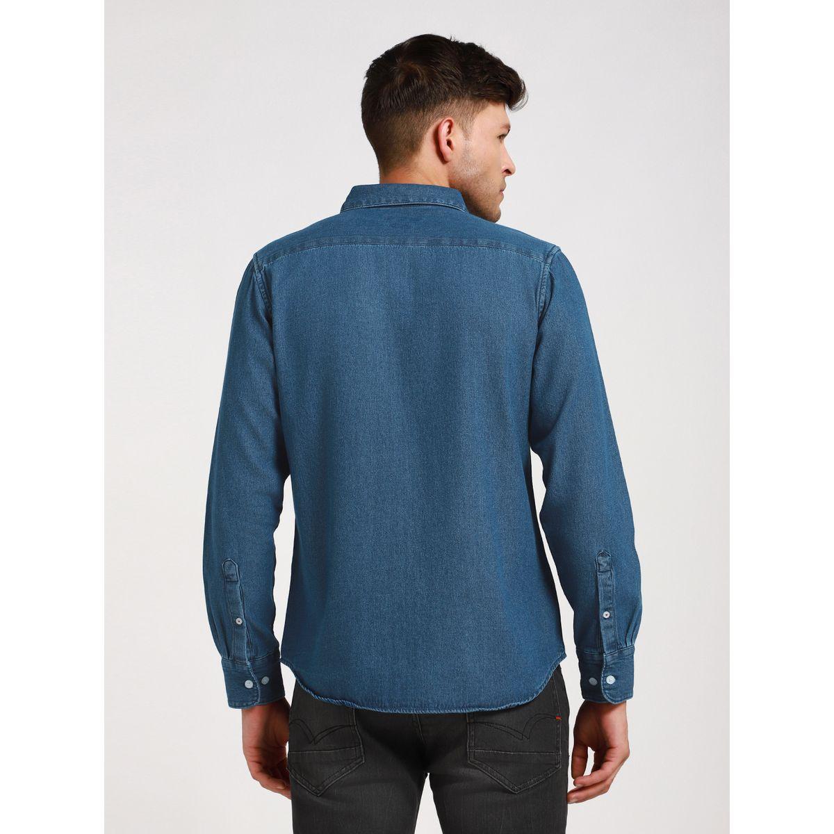 Dennis Lingo X Styli  Solid Button-Down Collar Casual Shirt-men-clothing-shirts-image-3