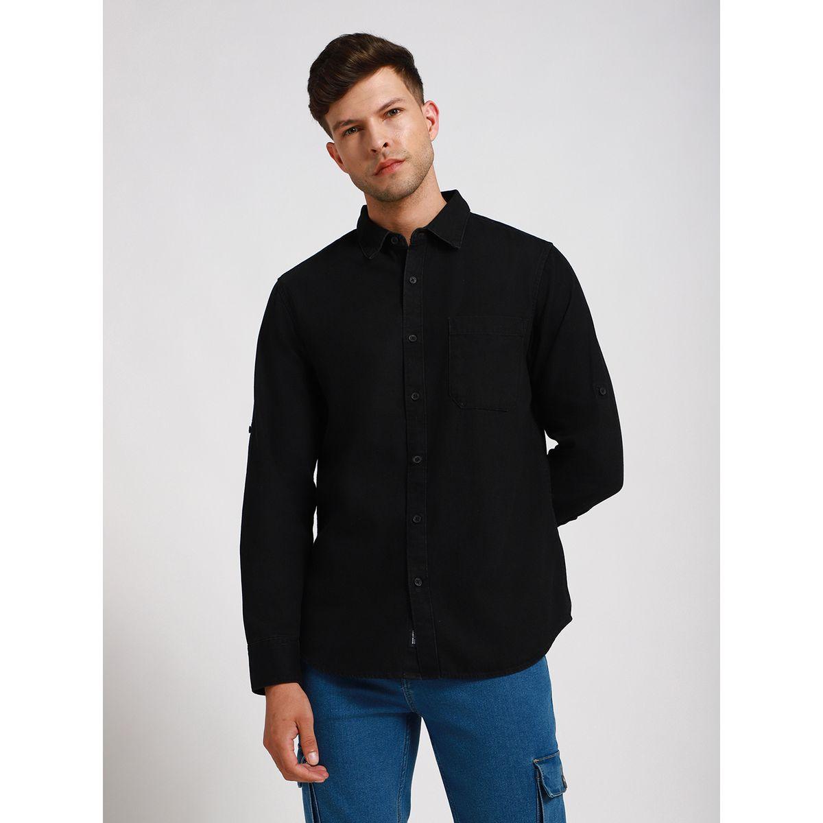 Dennis Lingo X Styli  Solid Slim Fit Casual Shirt-men-clothing-shirts-image-1