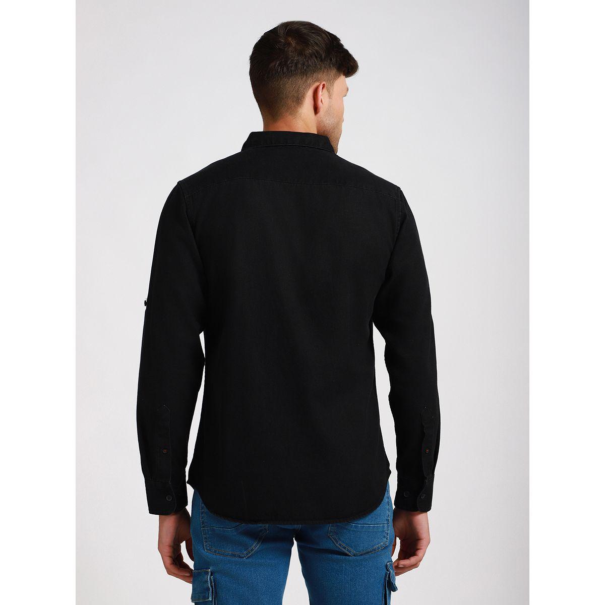 Dennis Lingo X Styli  Solid Slim Fit Casual Shirt-men-clothing-shirts-image-3