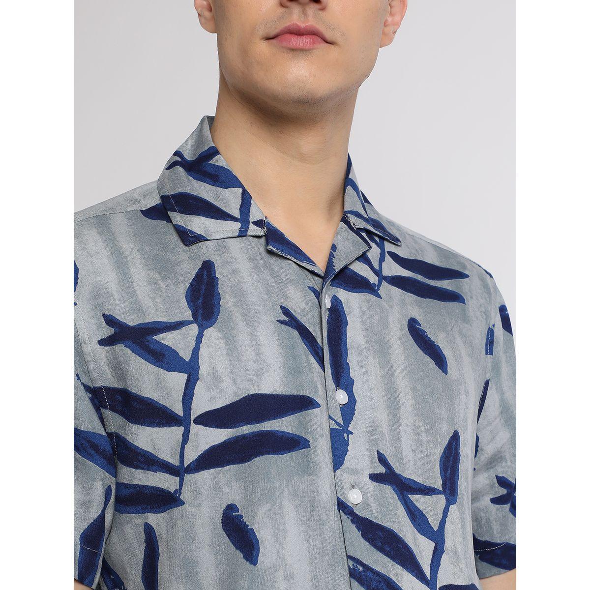 قميص مطبع بطبعة استوائية مع اكمام قصيرة دينيس لينجو × ستايلي-men-clothing-shirts-image-2