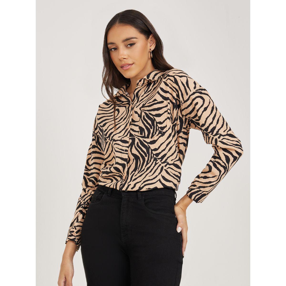 Styli Animal Print Regular Fit Shirt-women-clothing-shirtsandblouses-shirts-image-1