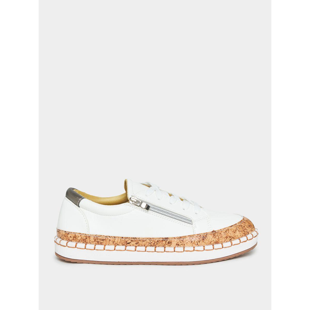 Styli Zip Side Detail Lace Up Casual Shoes-women-shoes-loafersandmoccasins-image-2