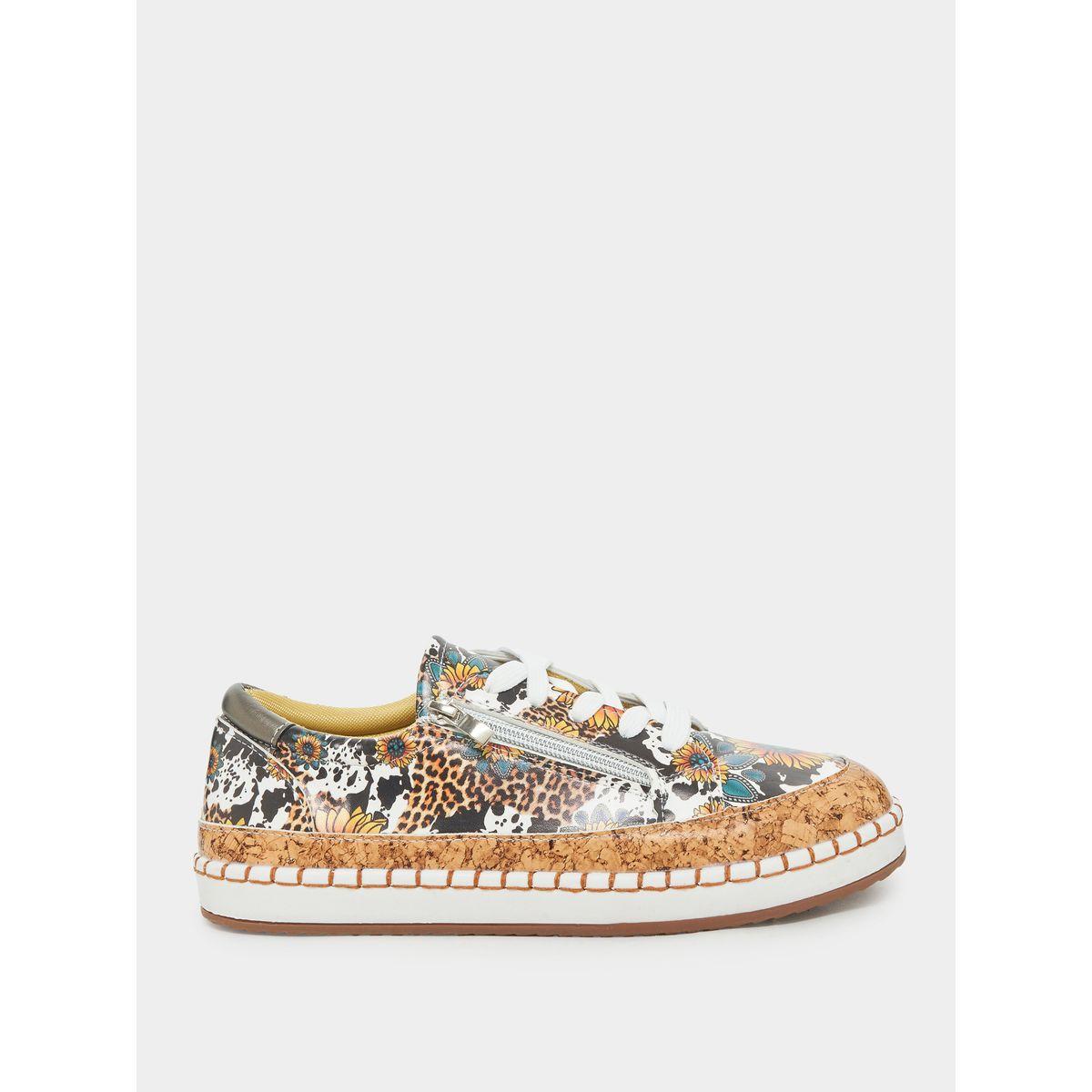 Styli Multi Print Lace Up Casual Shoes-women-shoes-loafersandmoccasins-image-2