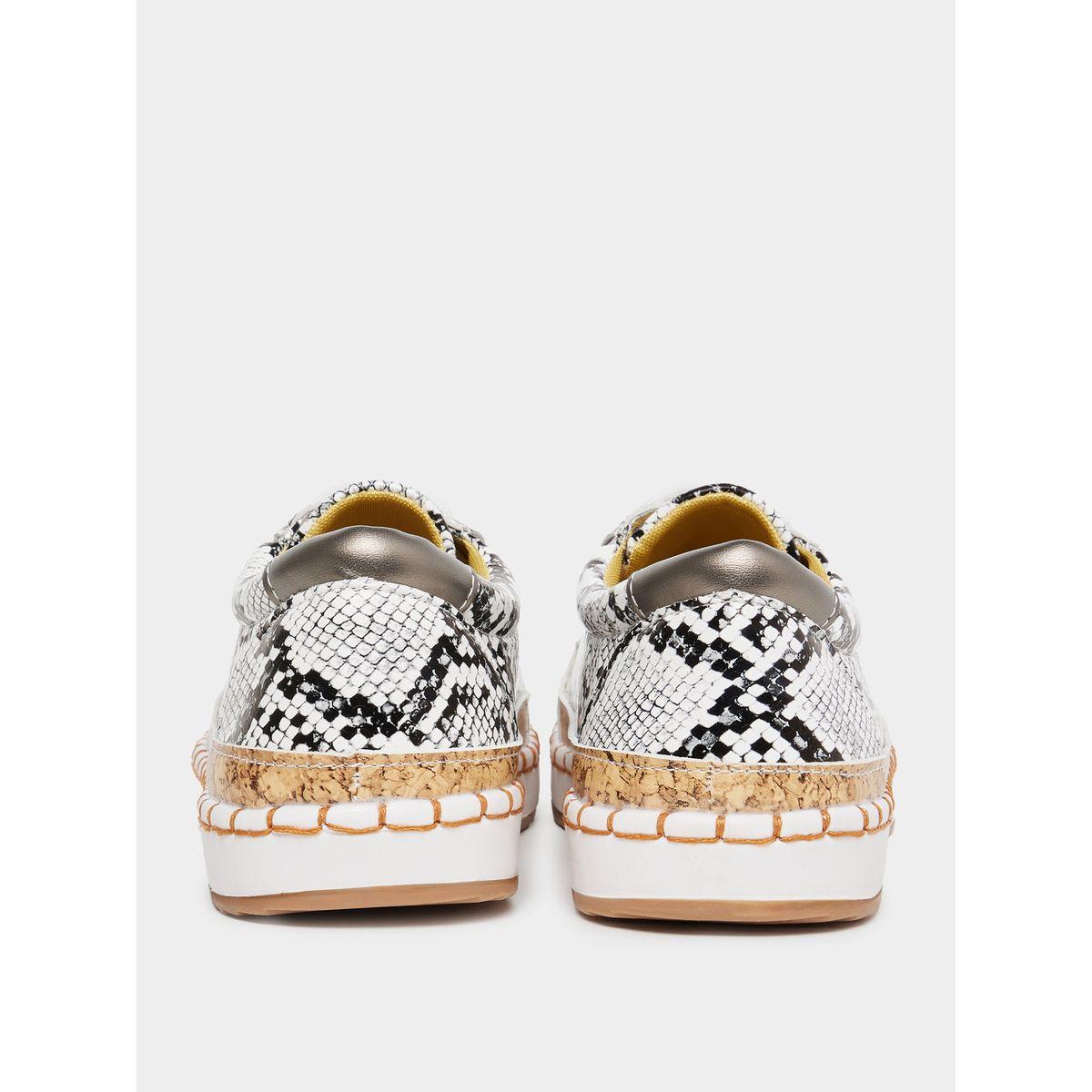 Styli Snake Print Lace Up Casual Shoes-women-shoes-loafersandmoccasins-image-5
