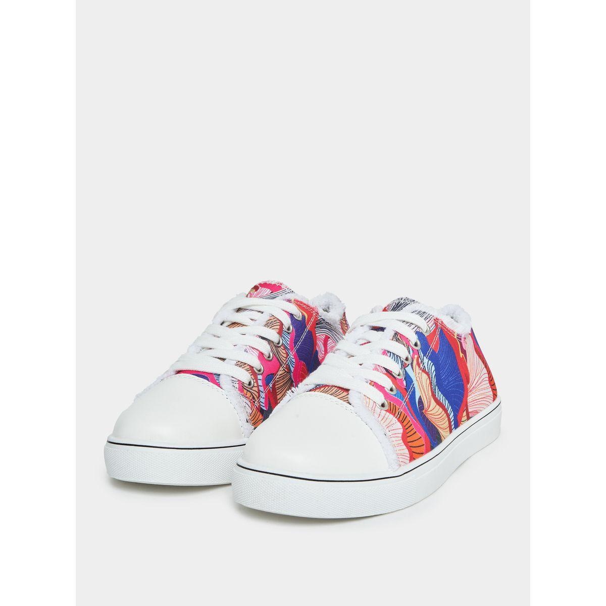 Styli Abstract Print Canvas Casual Shoes-women-shoes-loafersandmoccasins-image-1