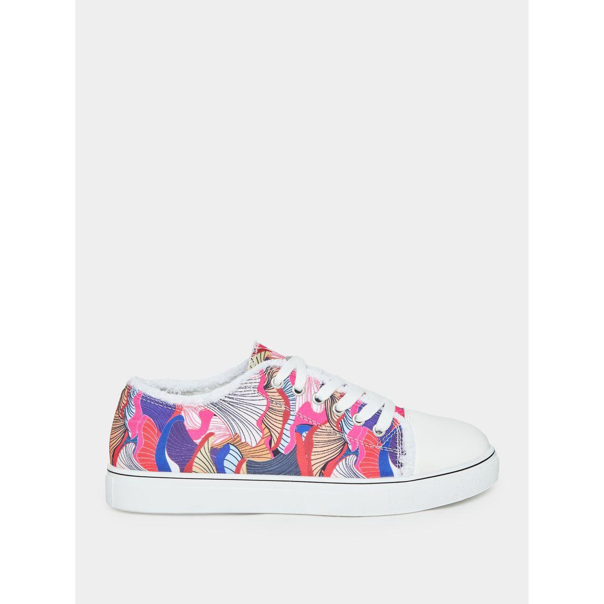 Styli Abstract Print Canvas Casual Shoes-women-shoes-loafersandmoccasins-image-2