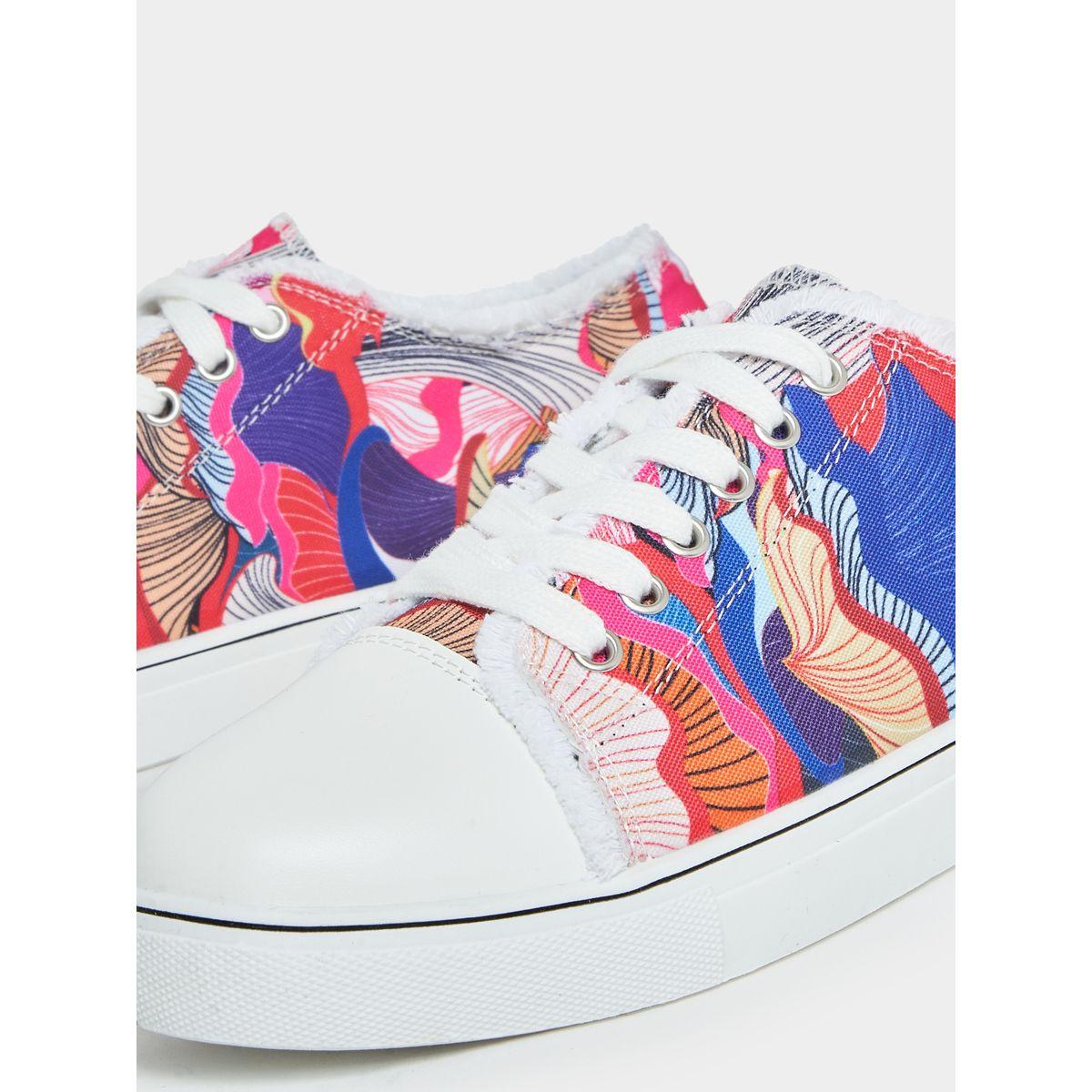 Styli Abstract Print Canvas Casual Shoes-women-shoes-loafersandmoccasins-image-4