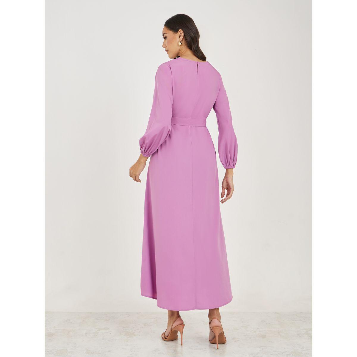 Styli Embroidered Neck Jalabiya with Balloon Sleeves-women-arabicclothing-jalabiyas-image-4