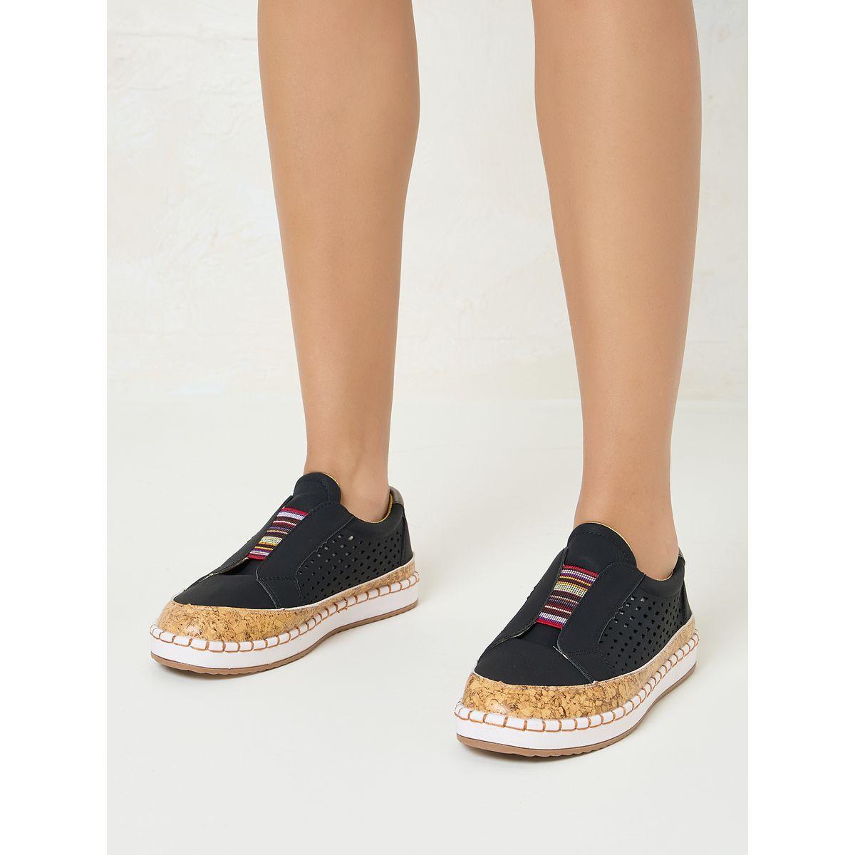 Styli Cut-Work Detail Slip On Casual Shoes-women-shoes-loafersandmoccasins-image-1