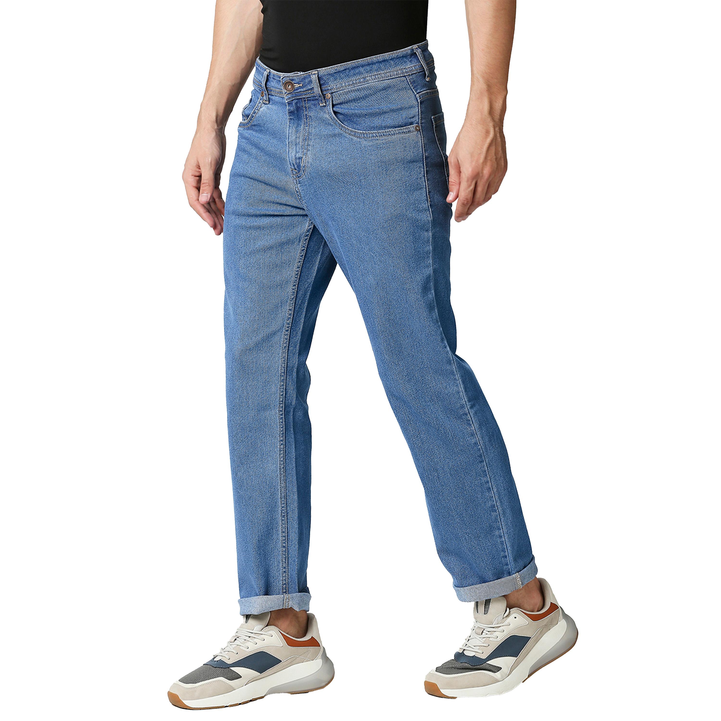 High Star X Styli Men Blue Mid Rise Washed Light Fade Relaxed Fit Jeans-men-clothing-bottoms-jeans-image-3