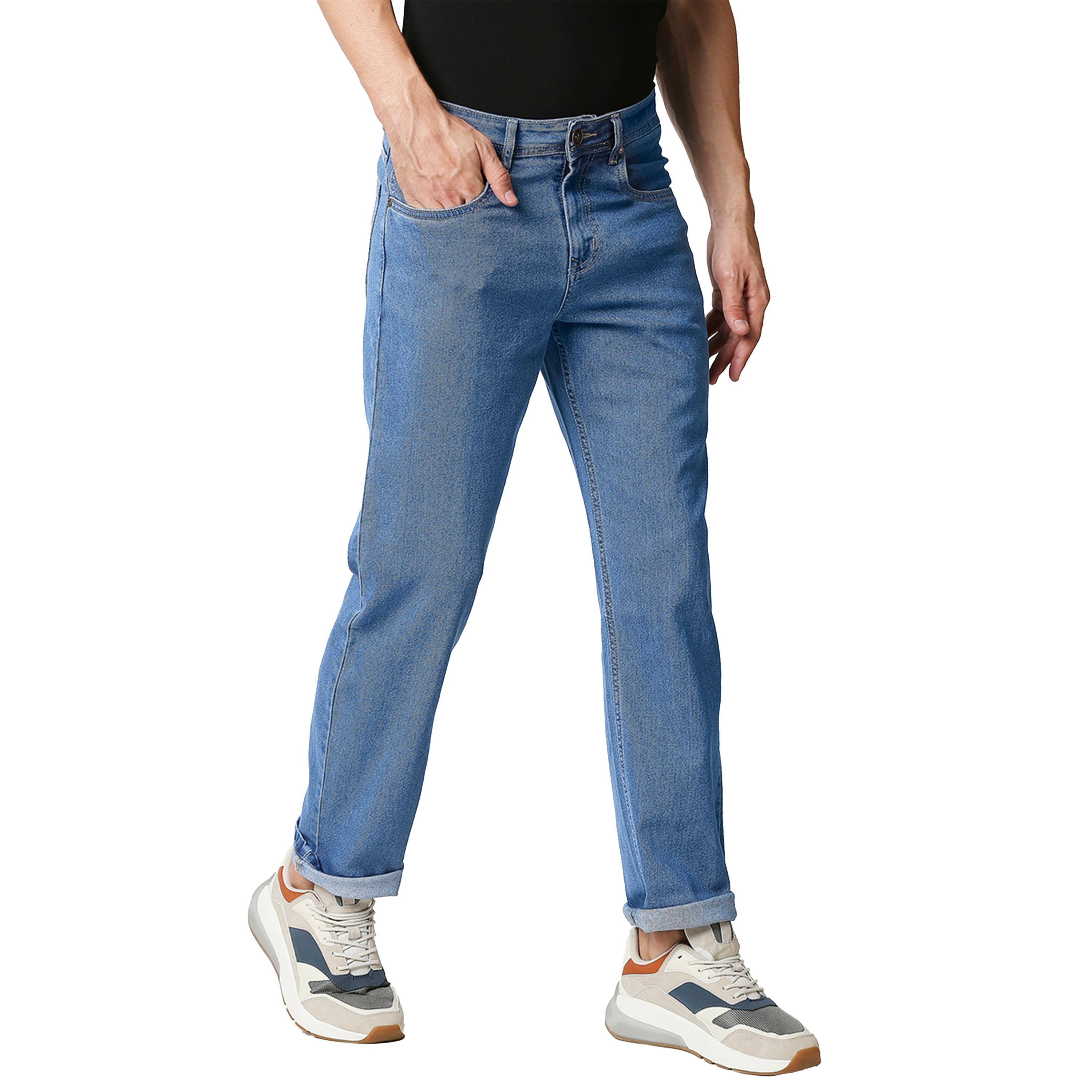 High Star X Styli Men Blue Mid Rise Washed Light Fade Relaxed Fit Jeans-men-clothing-bottoms-jeans-image-6