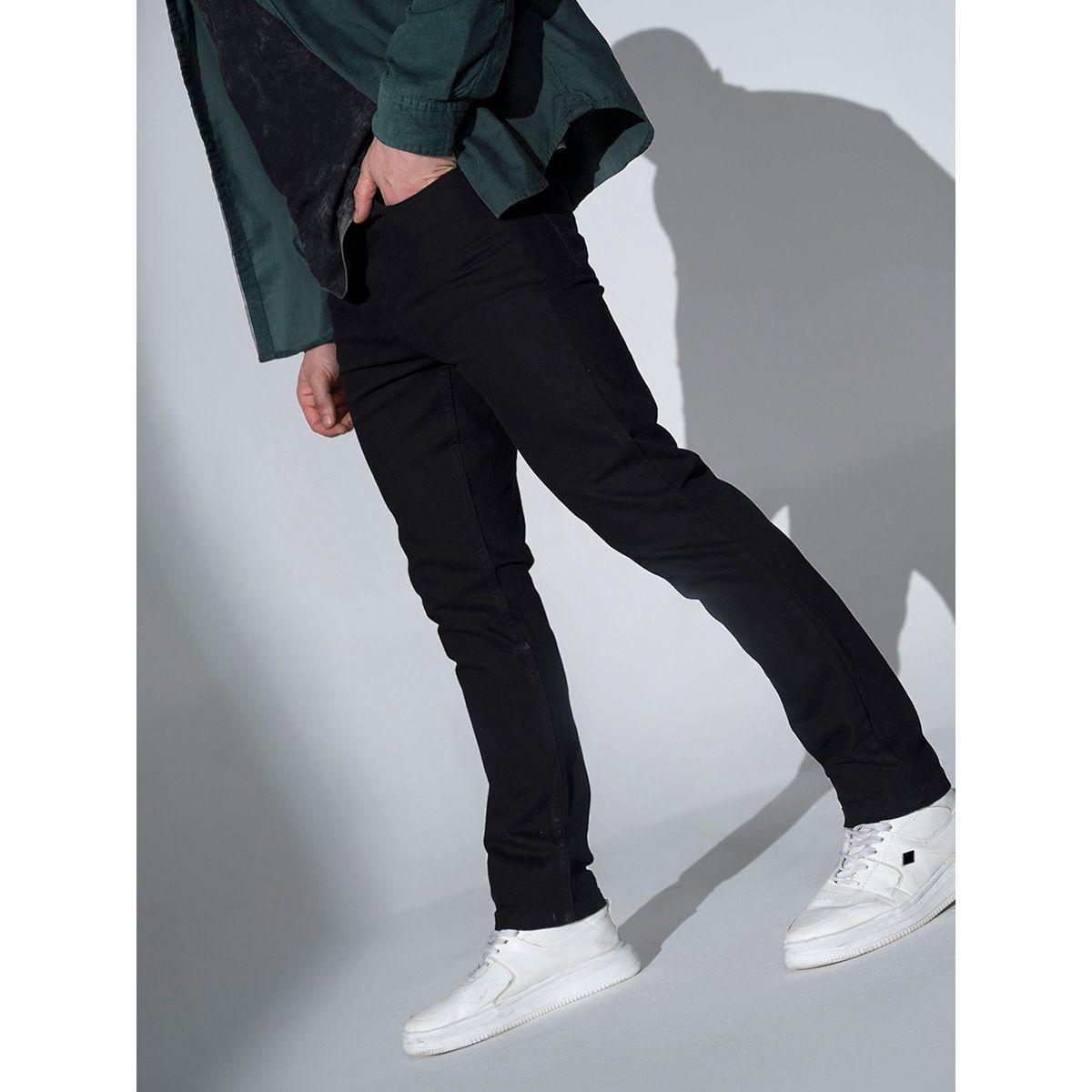 جينز بقصة سليم فت وخصر متوسط هابر هولم × ستايلي-men-clothing-bottoms-jeans-image-2