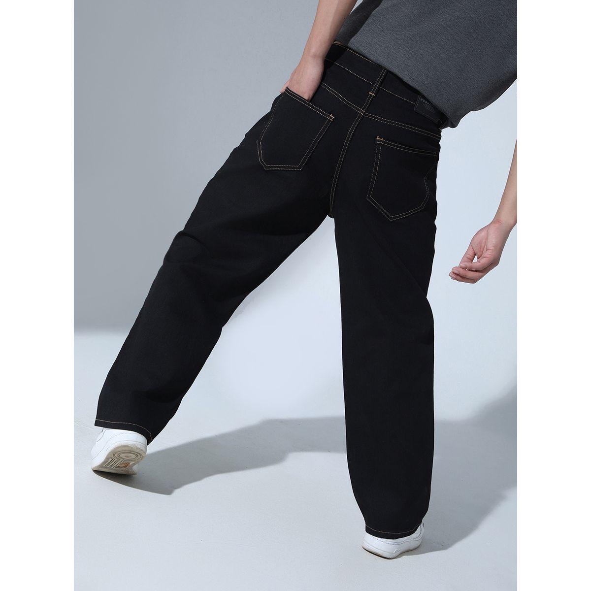 جينز بنسيج قابل للتمدد مع قصة مريحة هابر هولم × ستايلي-men-clothing-bottoms-jeans-image-2