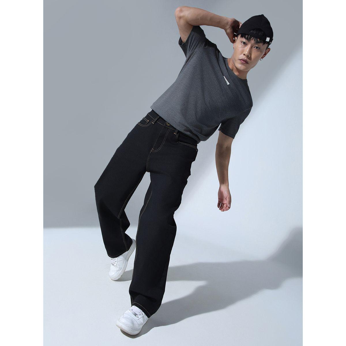 جينز بنسيج قابل للتمدد مع قصة مريحة هابر هولم × ستايلي-men-clothing-bottoms-jeans-image-4