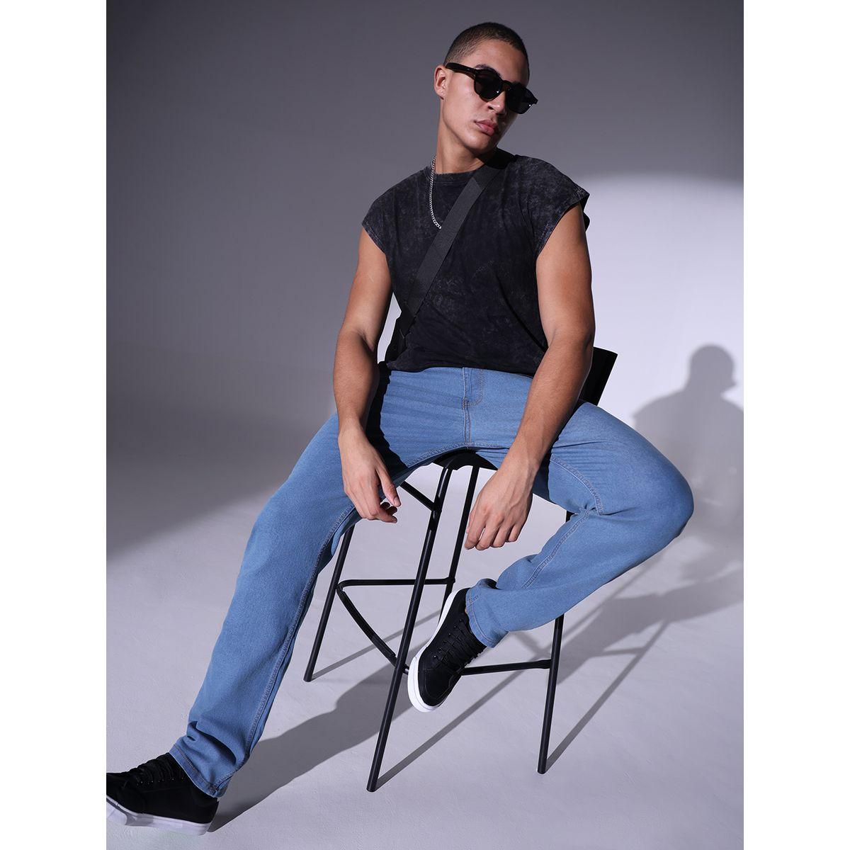 جينز كاجوال بقصة مريحة هابر هولم × ستايلي-men-clothing-bottoms-jeans-image-4