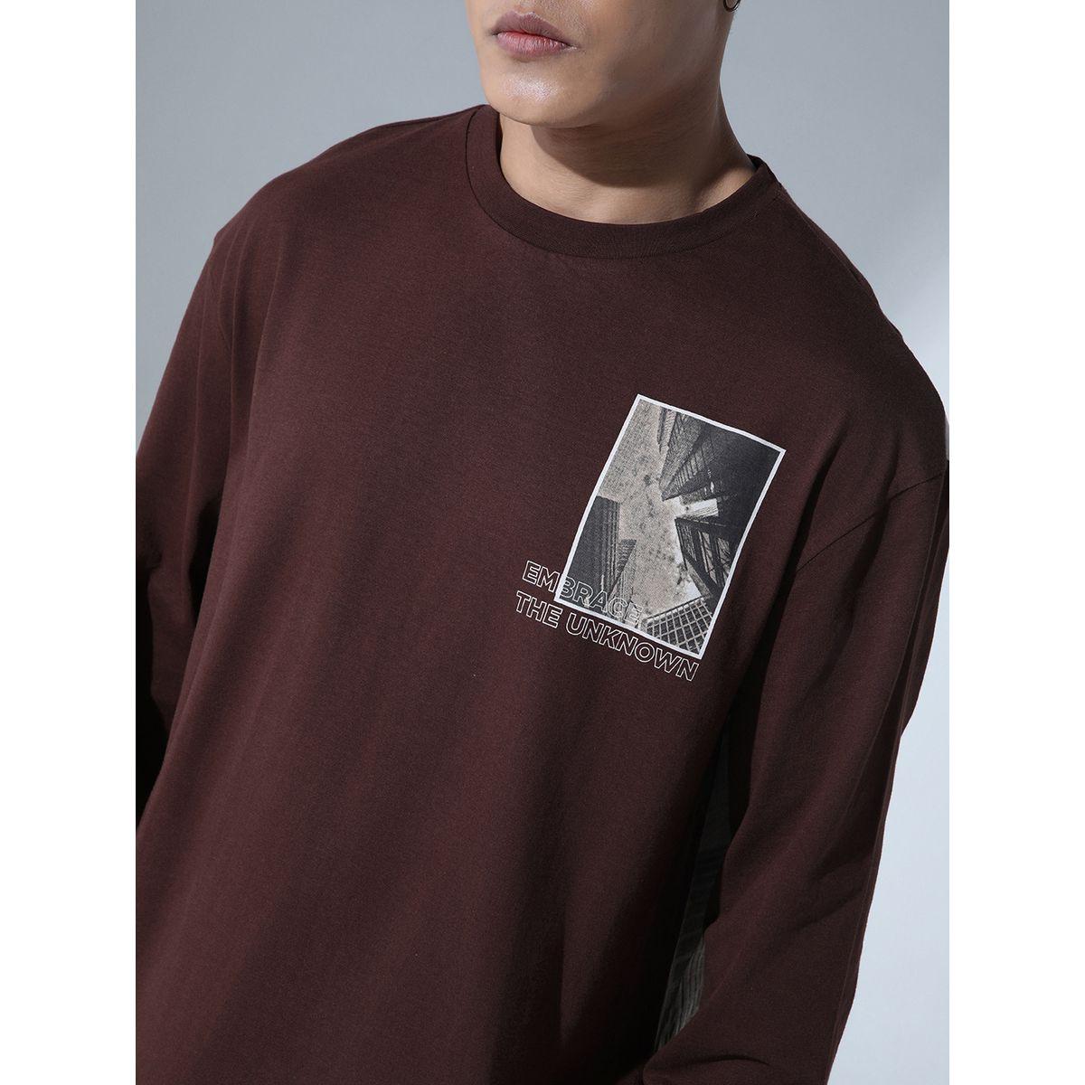 تيشيرت بطبعة جرافيك واكمام طويلة هابر هولم × ستايلي-men-clothing-tshirtsandpolos-tshirts-image-5