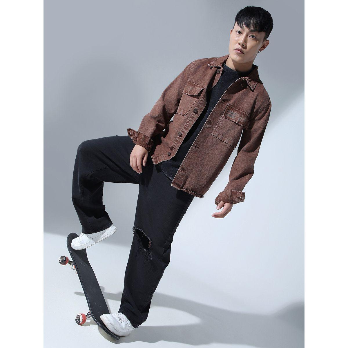 شاكيت قطن فضفاض بياقة سبريد هابر هولم × ستايلي-men-clothing-jacketsandblazers-jackets-image-7