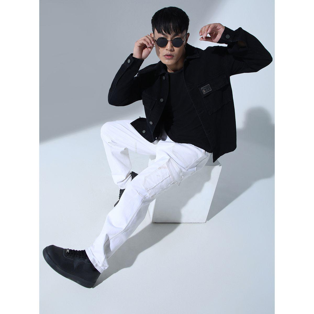 جاكيت دنيم مزين بشارة مع اكمام طويلة هابر هولم × ستايلي-men-clothing-jacketsandblazers-jackets-image-6