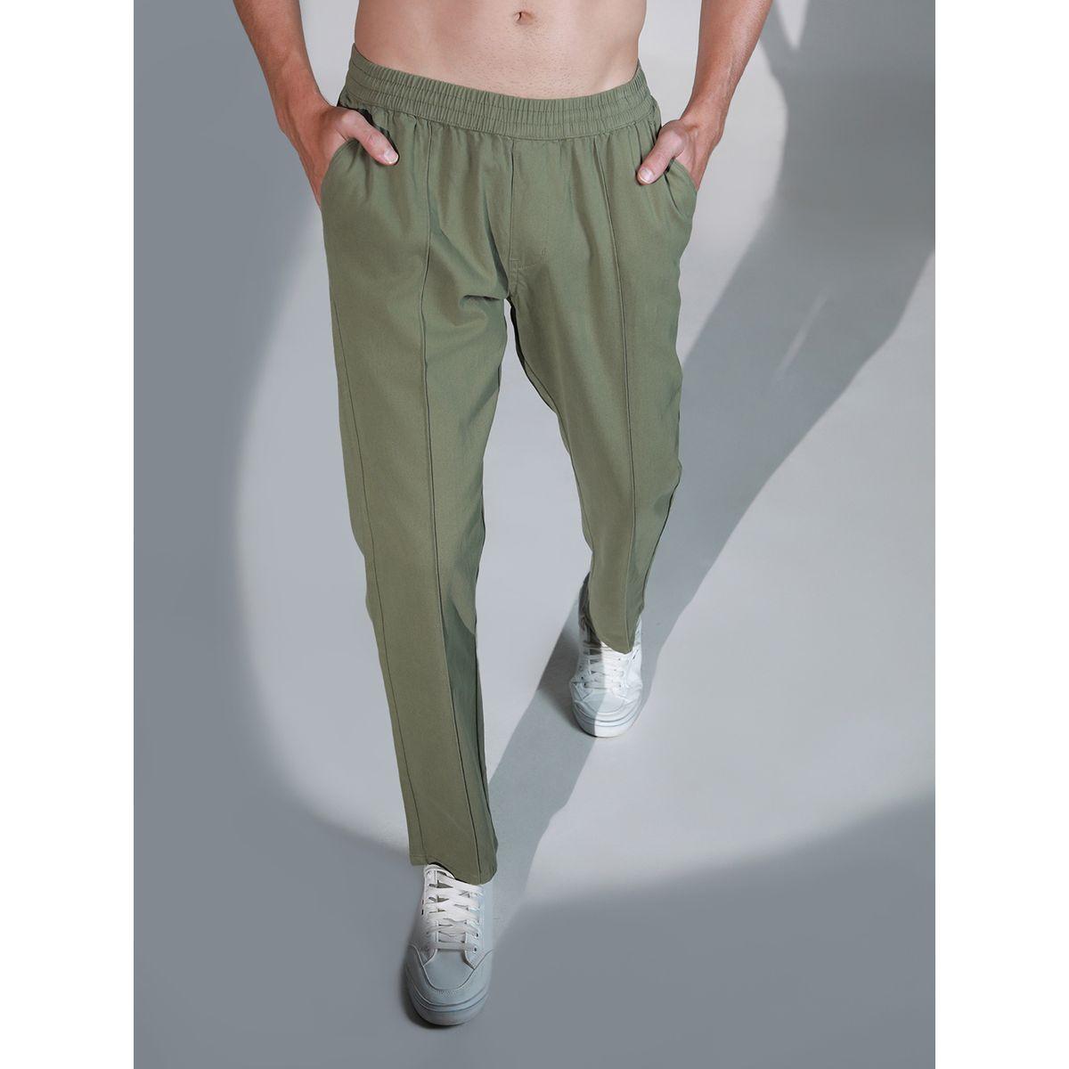 بنطال بتفاصيل محزوزة مع جيوب هابر هولم × ستايلي-men-clothing-bottoms-trousersandchinos-trousers-image-1