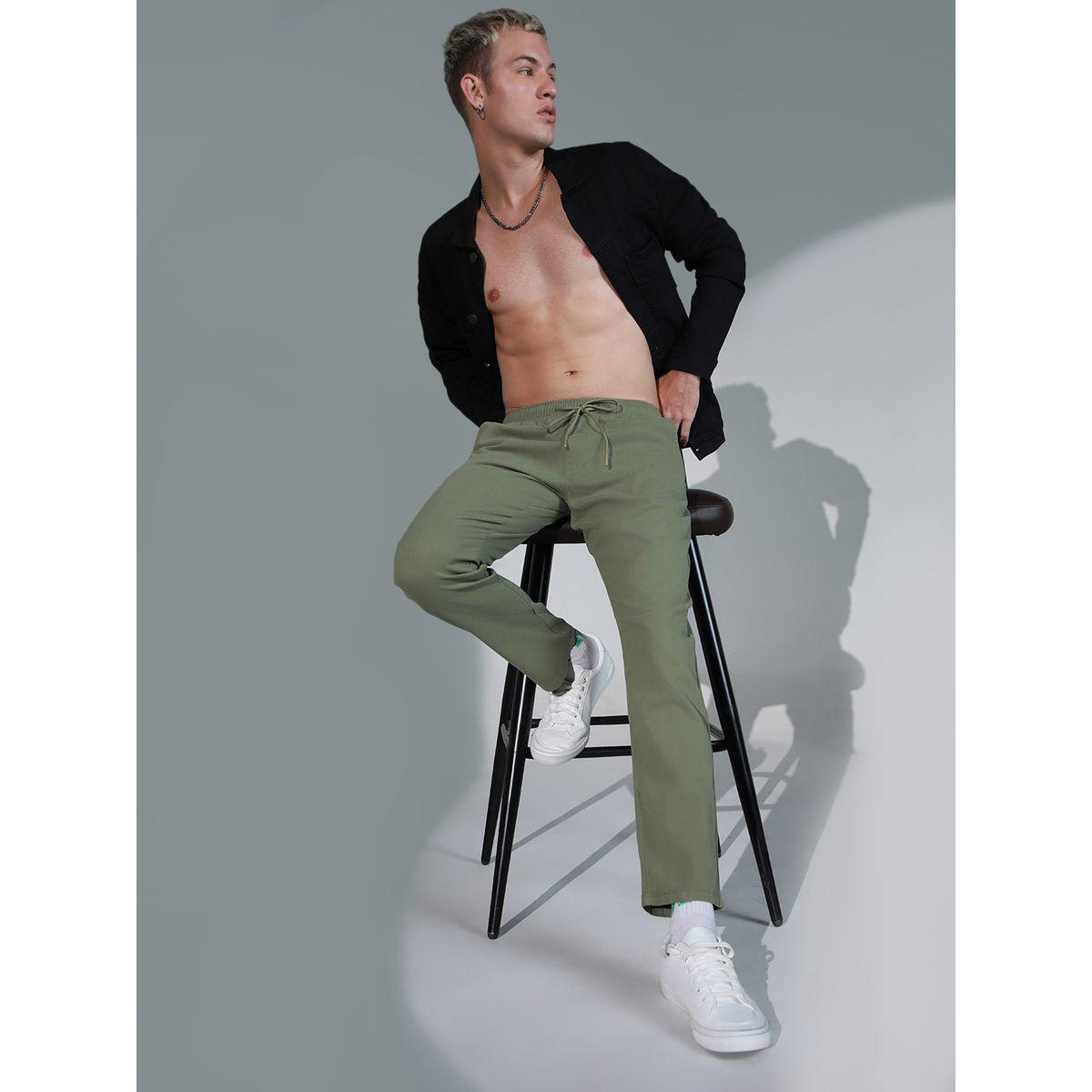 بنطال برباط خصر مع جيوب هابر هولم × ستايلي-men-clothing-bottoms-trousersandchinos-trousers-image-3