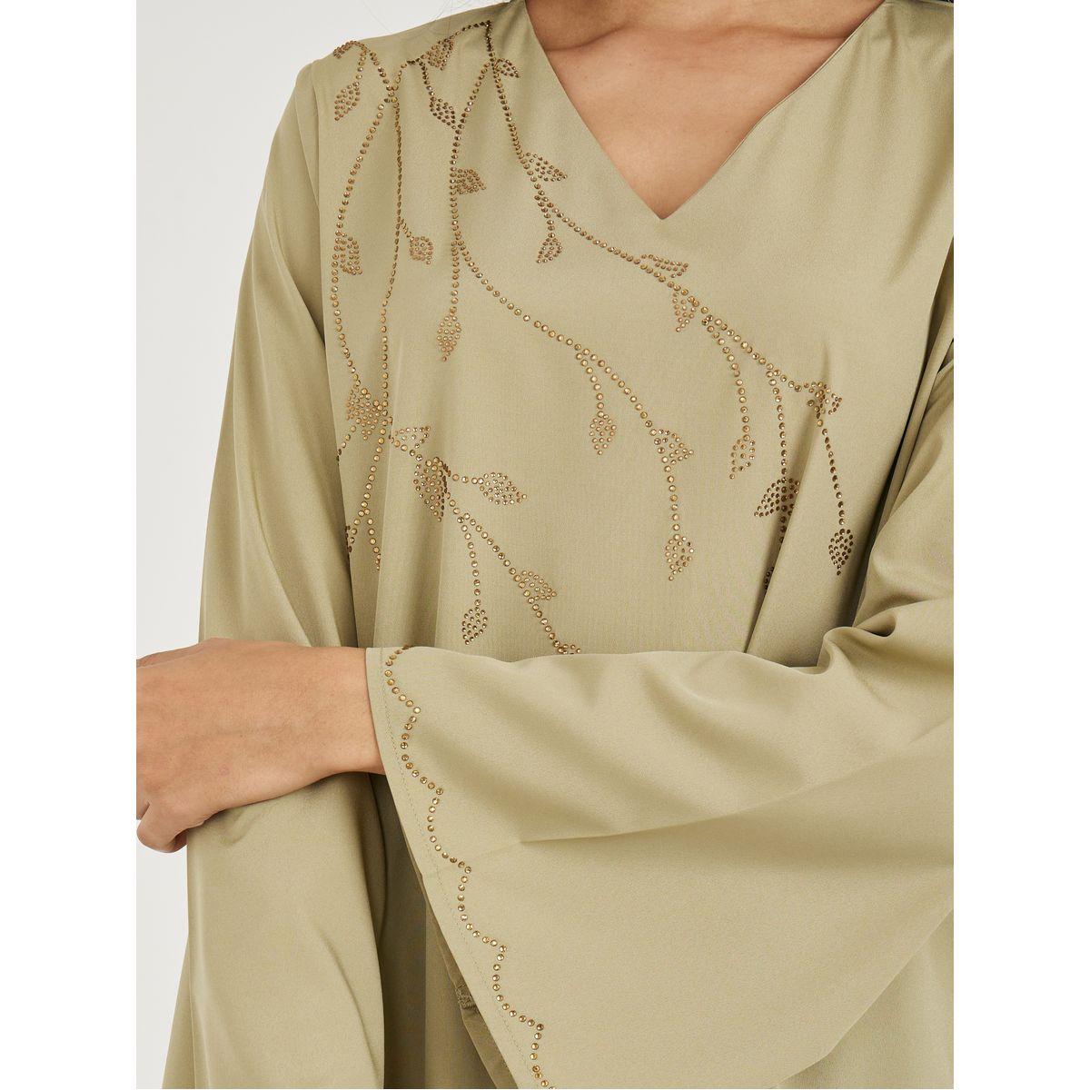 Styli Embellished Long Bell Sleeves Jalabiya-women-arabicclothing-jalabiyas-image-3