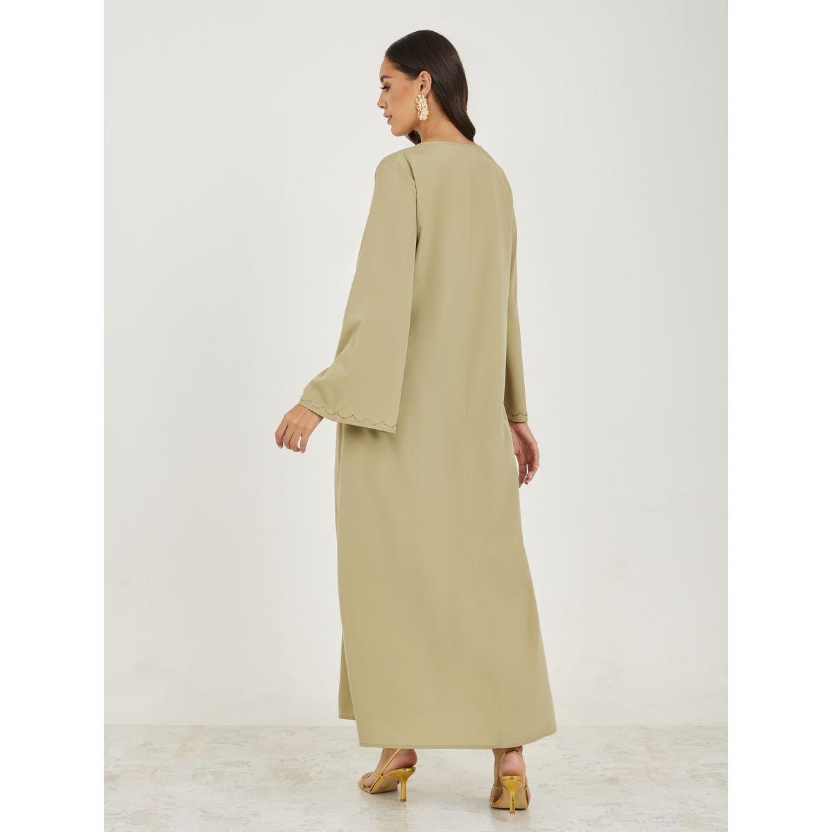 Styli Embellished Long Bell Sleeves Jalabiya-women-arabicclothing-jalabiyas-image-4
