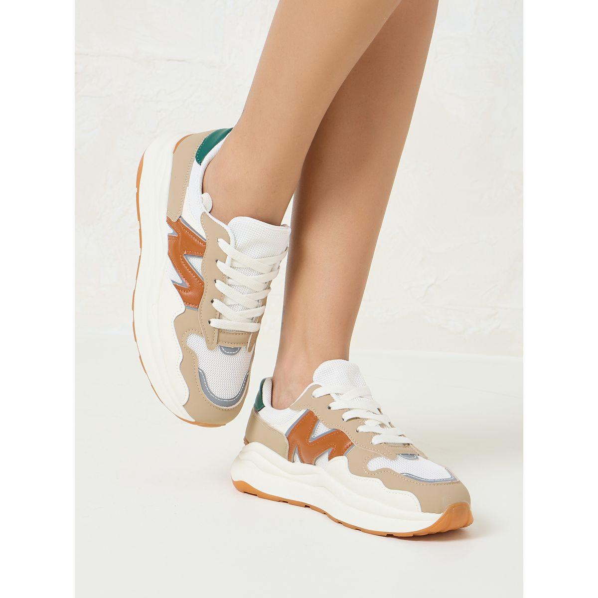 Styli Textured Platform Sneakers-women-shoes-sneakers-image-1