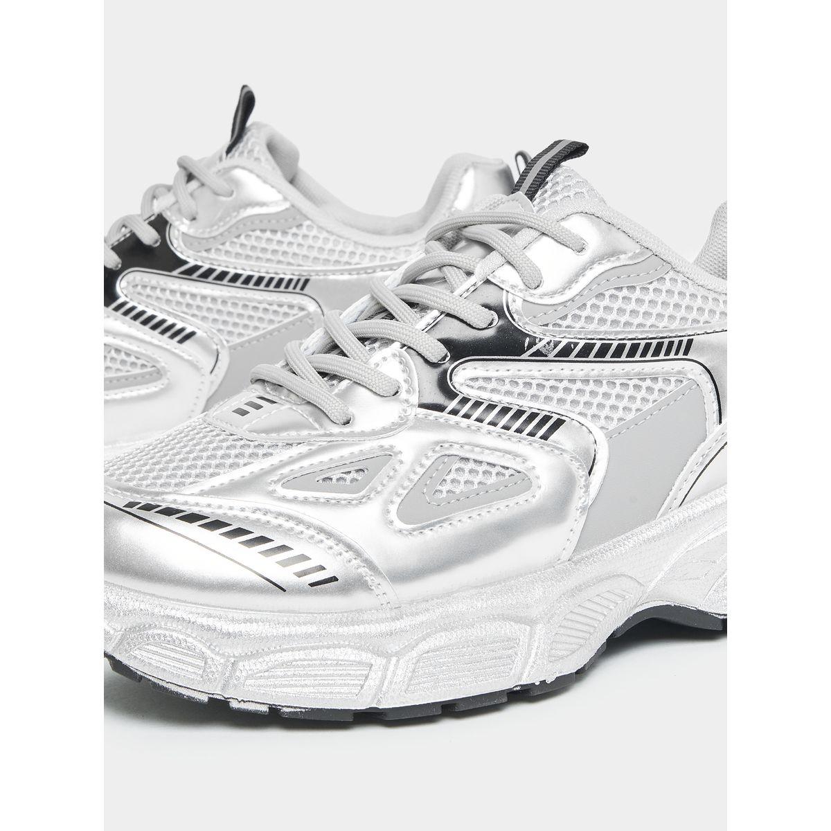 Styli Retro Street Style Textured Sneakers-women-shoes-sneakers-image-5