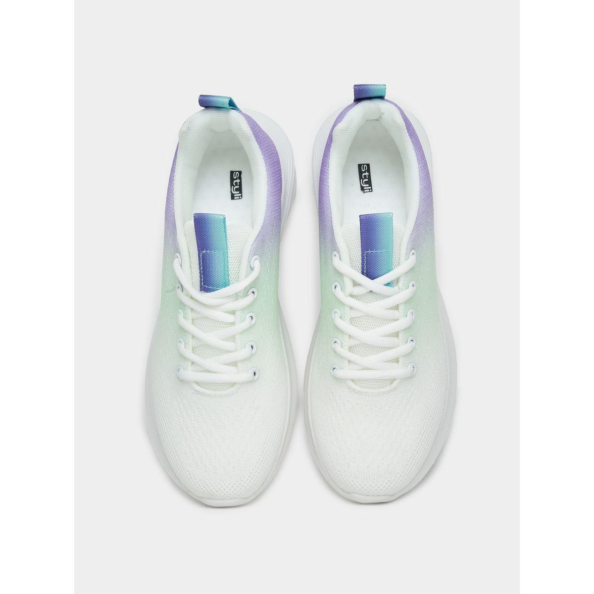 Styli Knitted Gradient Shade Sports Sneakers-women-shoes-sneakers-image-5
