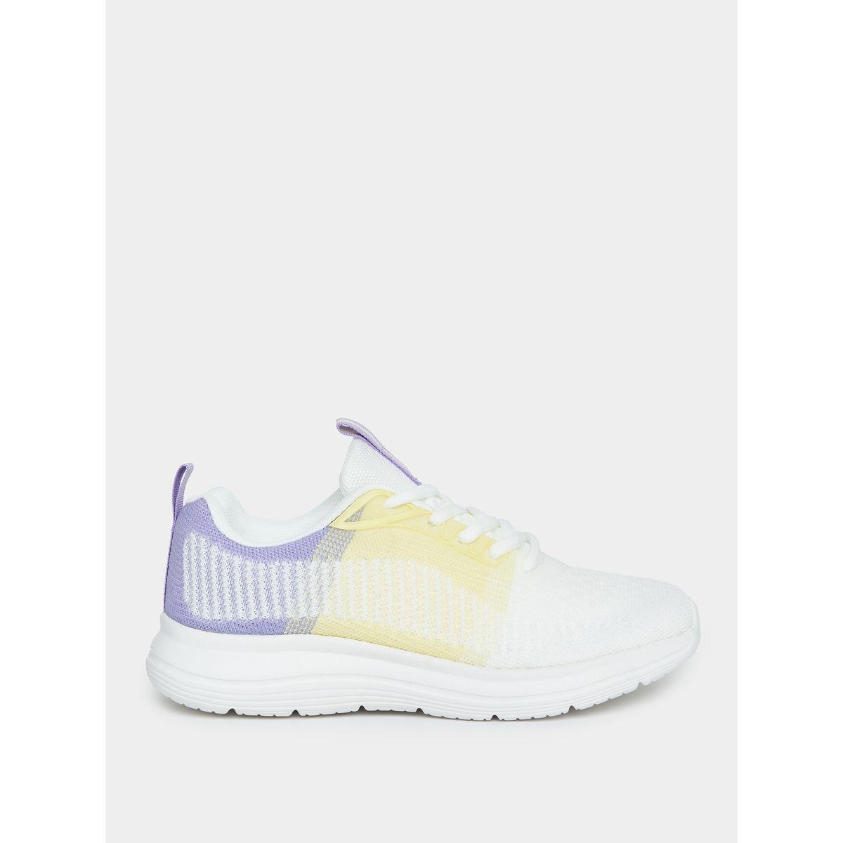 Styli Knitted Mesh Color Block Sports Sneakers-women-shoes-sneakers-image-3