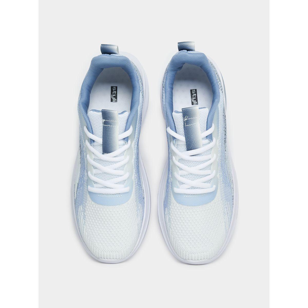 Styli Knitted Mesh Wave Print Sports Sneakers-women-shoes-sneakers-image-6