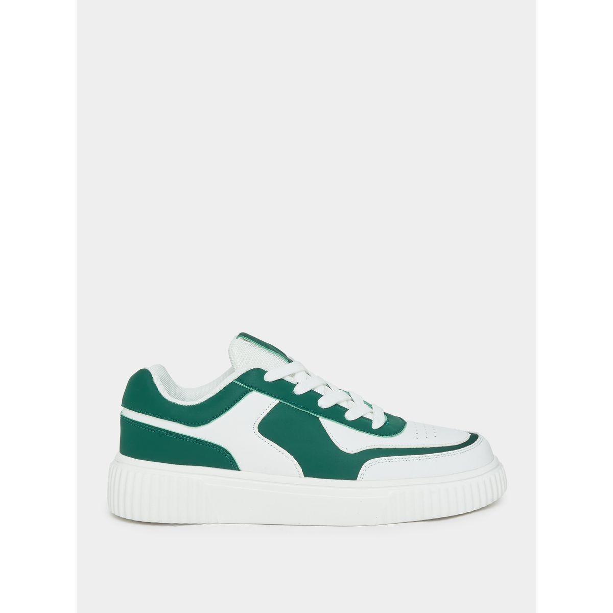 Styli Color Block Platform Heel Lace-Up Shoes-women-shoes-sneakers-image-2