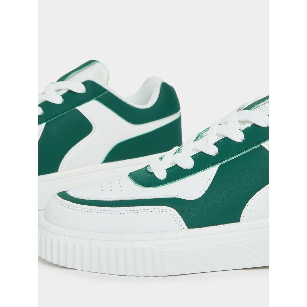 Styli Color Block Platform Heel Lace-Up Shoes-women-shoes-sneakers-image-4