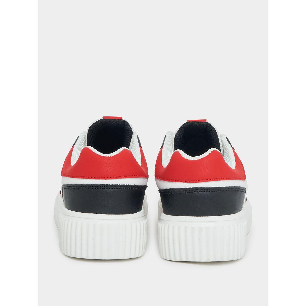 Styli Color Block Platform Heel Lace-Up Shoes-women-shoes-sneakers-image-3