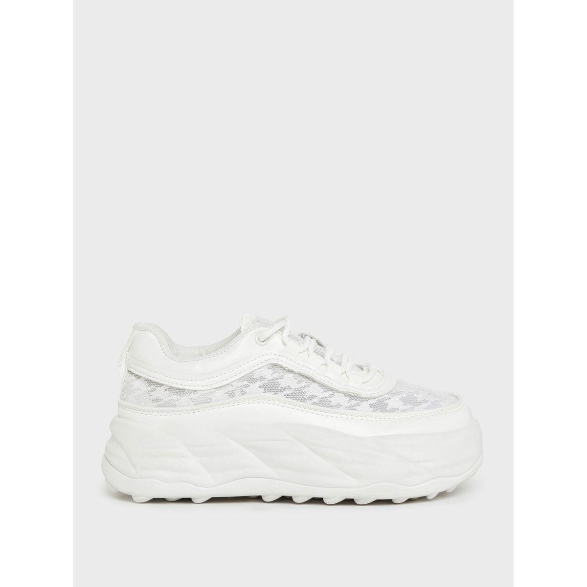 Styli Textured Chunky Mesh Platform Sneakers-women-shoes-sneakers-image-2