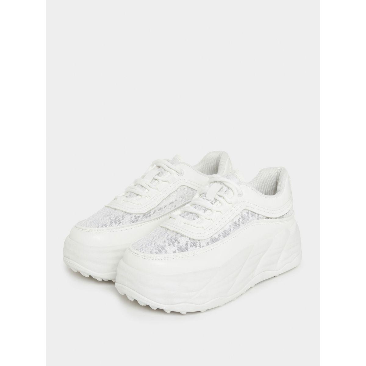 Styli Textured Chunky Mesh Platform Sneakers-women-shoes-sneakers-image-3