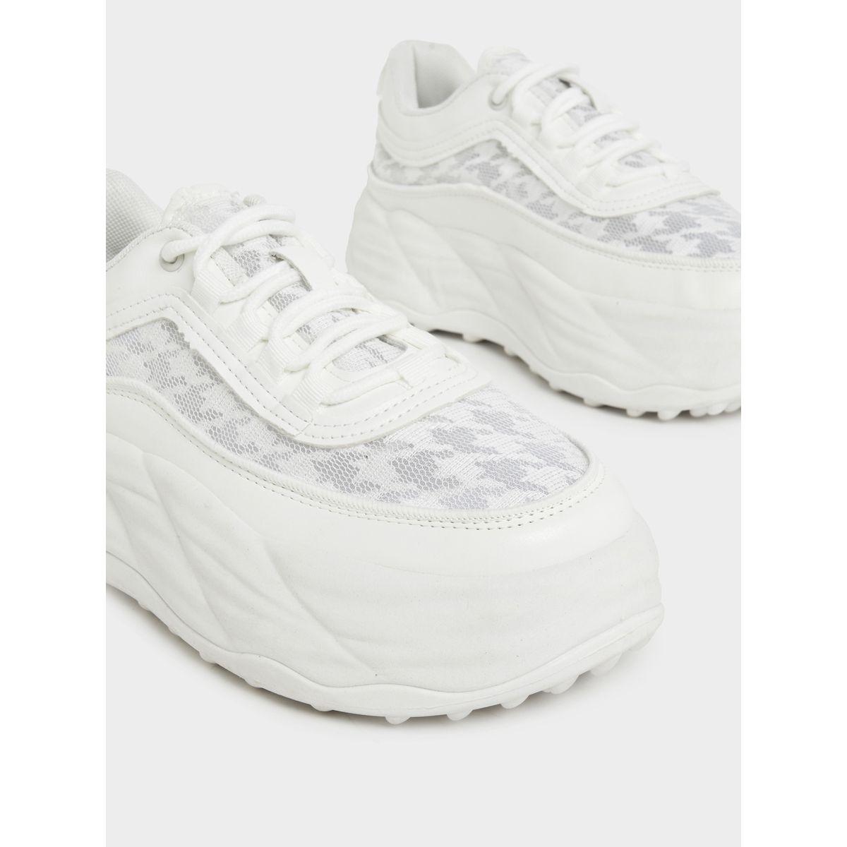 حذاء سنيكرز بلاتفورم بتفاصيل شبكية-women-shoes-sneakers-image-4