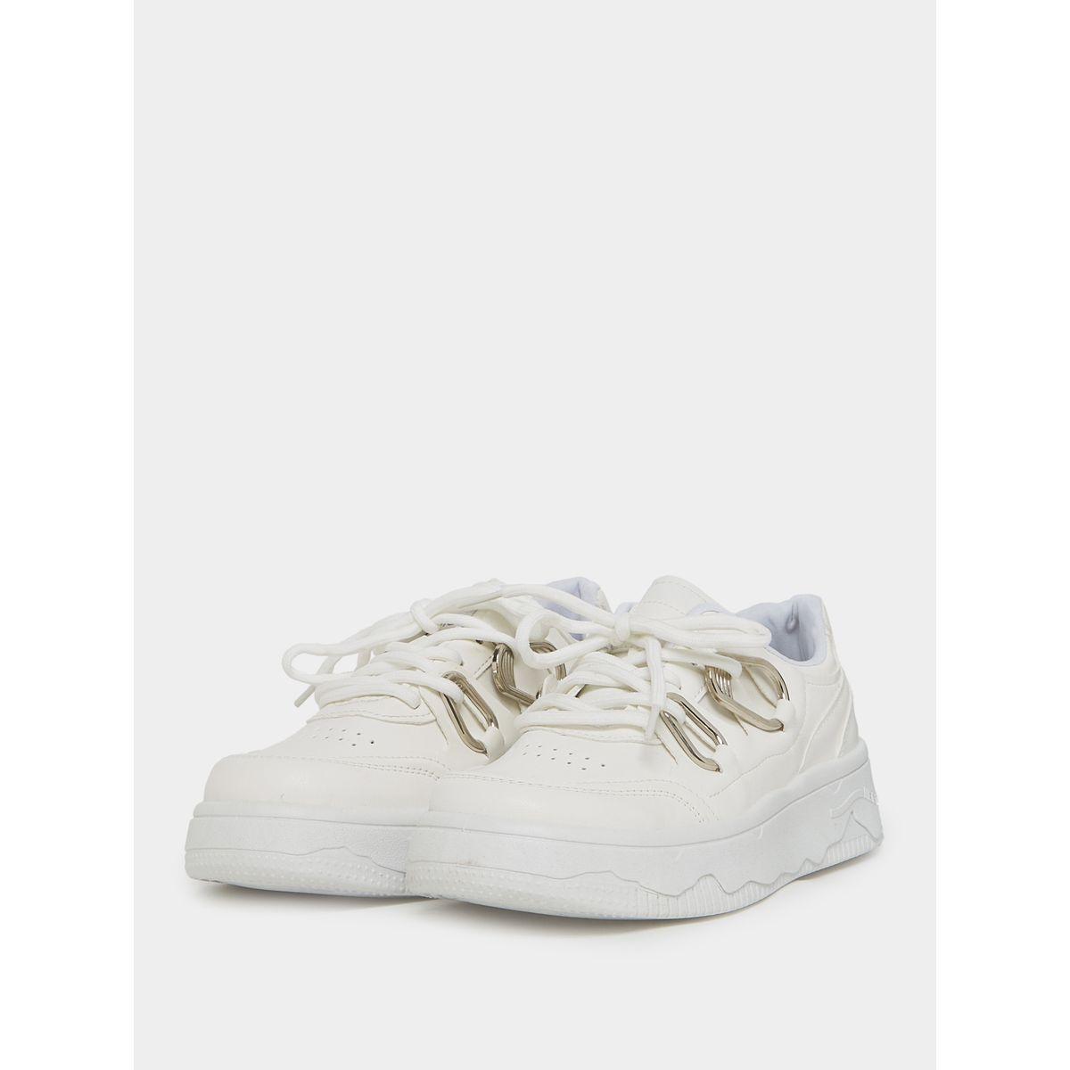 Styli Lace Up Metal Detail Platform Sneakers-women-shoes-sneakers-image-2